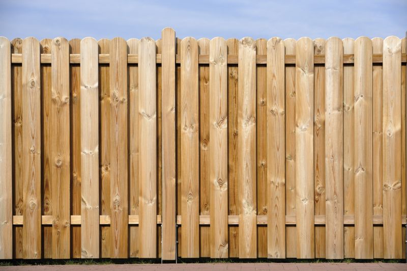 Wood Plank Fence Installation